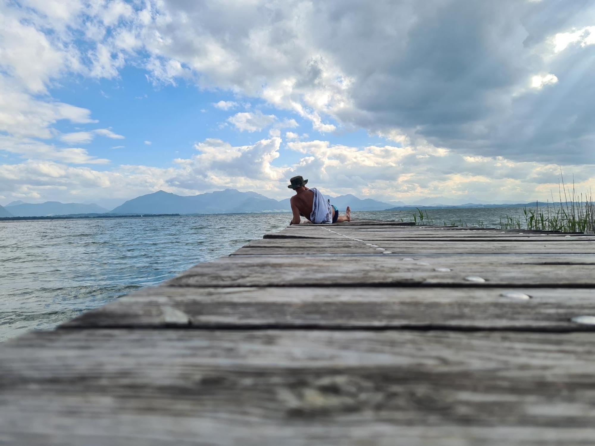 Vintage Studio Am Chiemsee Übersee Εξωτερικό φωτογραφία